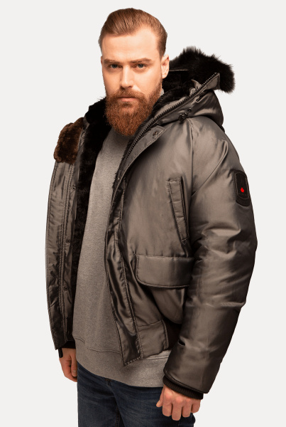 Пуховик Inuvik Bomber Limited (Мужской; M; imperial dark silver)